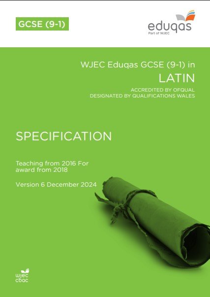 Eduqas Latin GCSE Specificatiion