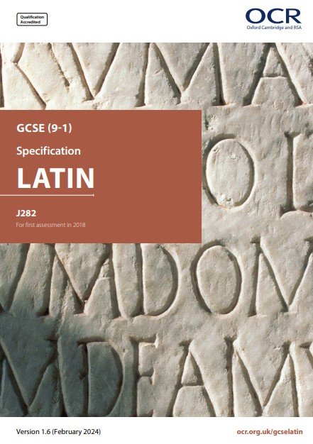 Eduqas Latin GCSE Specificatiion
